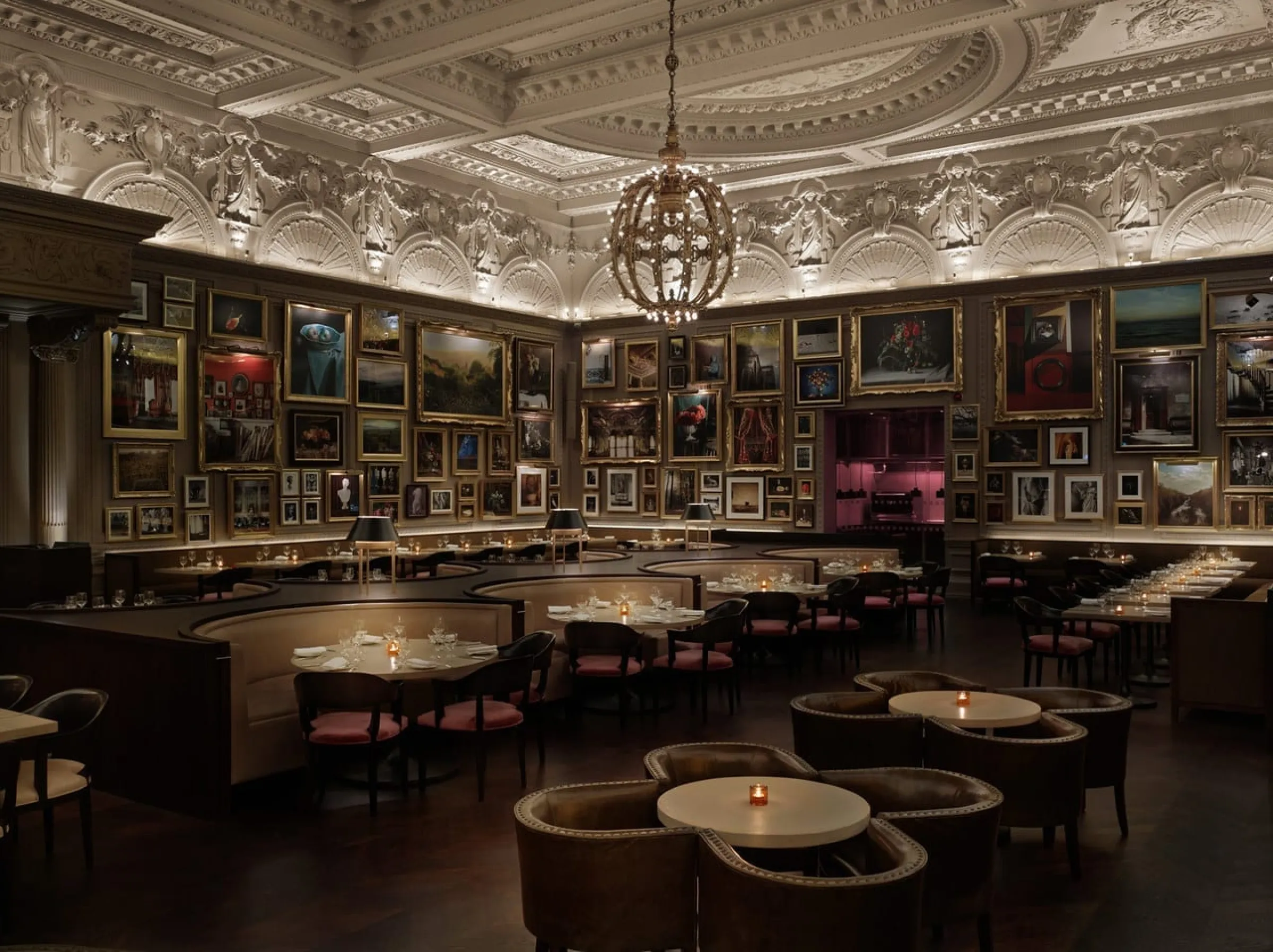 The London EDITION lobby on Berners Street