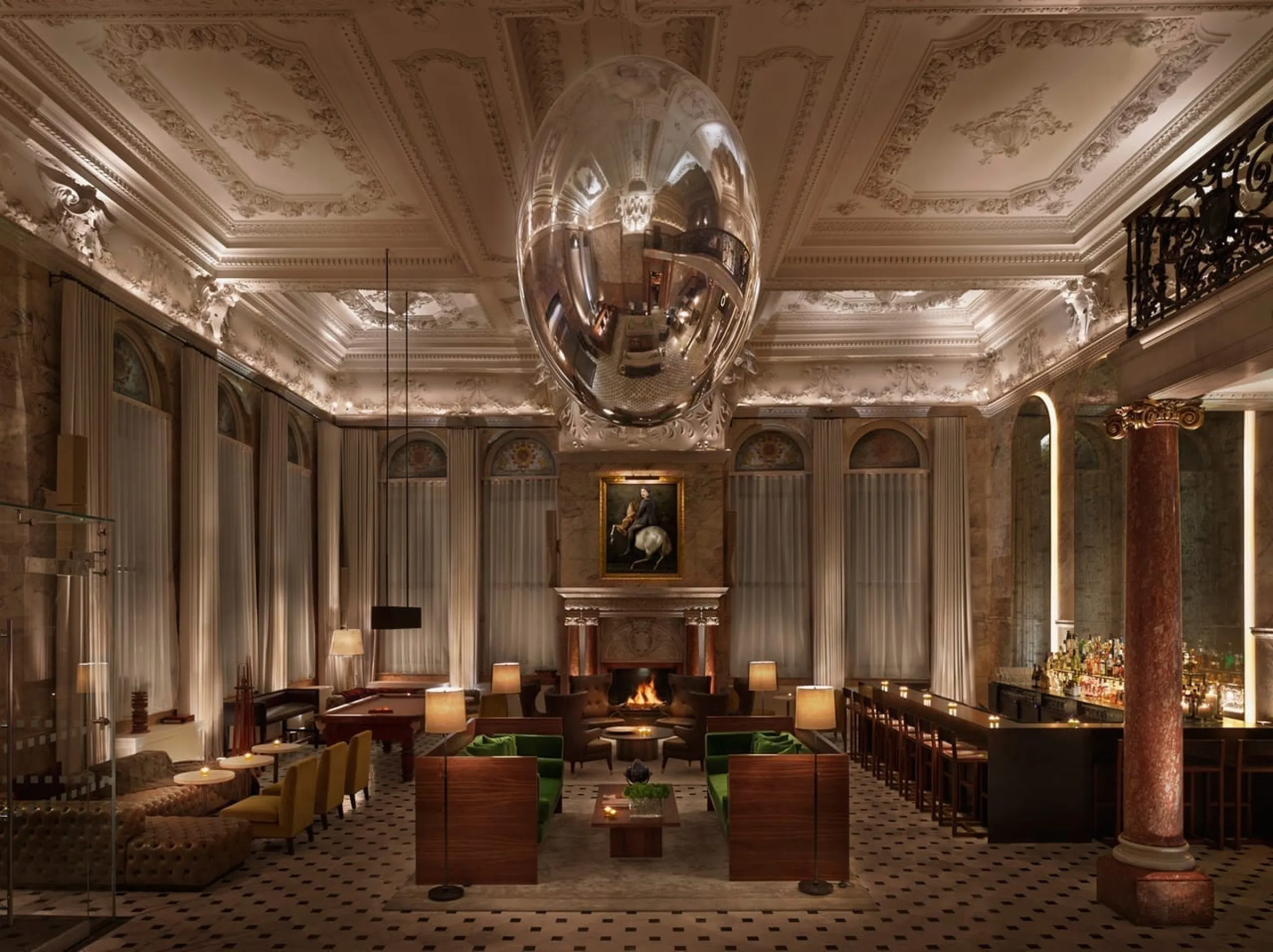The London EDITION hotel interior on Berners Street